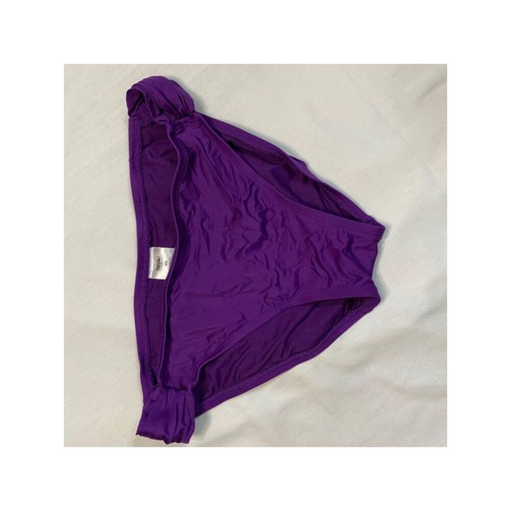 MOSSIMO SUPPLY CO. Women's Purple RUCHED Bikini Swimwear Bottom S